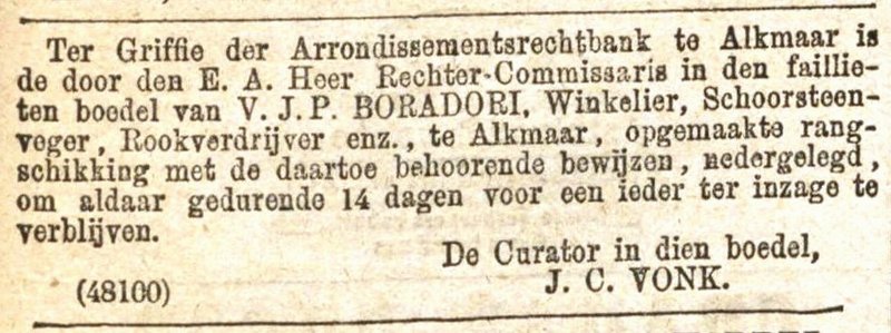 Visione inventario Alkmaar 1880
