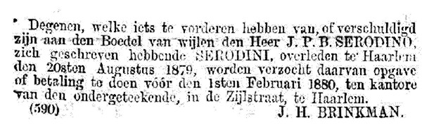 Serodino: ricerca debitori/creditori