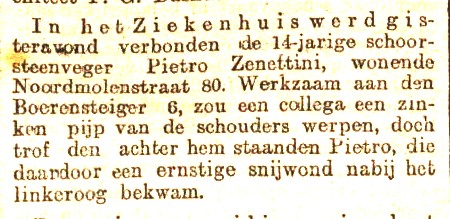 Zenettini: incidente sul lavoro
